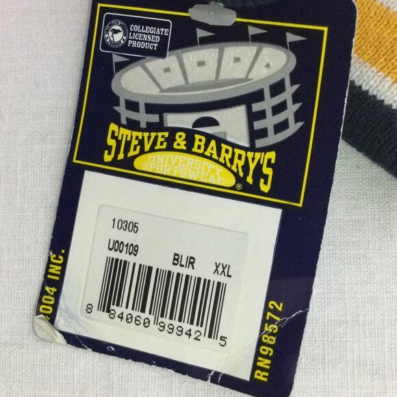 Steve & Barry's Men's VTG Collegiate Michigan Quilted Varsity Jacket Blue XXL - Picture 11 of 15